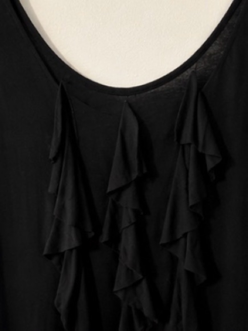GUESS Black Ruffle Front Maxi Dress – Women’s Large